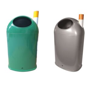 Abfallbehaelter-70l-weissaluminium--gruen-mit-zigaretteneinwurf